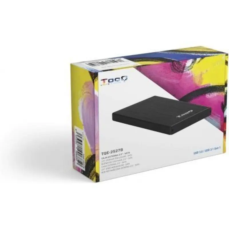 Caja Externa para Disco Duro de 2.5' TooQ TQE-2527B/ USB 3.1 Caja Externa para Disco Duro de 2.5' TooQ TQE-2527B/ USB 3.1