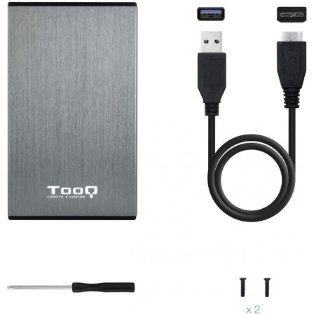Caja Externa para Disco Duro de 2.5' TooQ TQE-2527G/ USB 3.1 Caja Externa para Disco Duro de 2.5' TooQ TQE-2527G/ USB 3.1