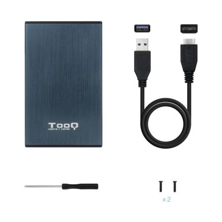 Caja Externa para Disco Duro de 2.5' TooQ TQE-2527PB/ USB 3.1 Caja Externa para Disco Duro de 2.5' TooQ TQE-2527PB/ USB 3.1