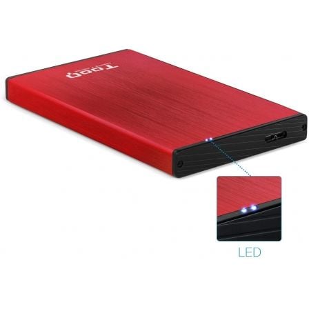 Caja Externa para Disco Duro de 2.5' TooQ TQE-2527R/ USB 3.1 Caja Externa para Disco Duro de 2.5' TooQ TQE-2527R/ USB 3.1