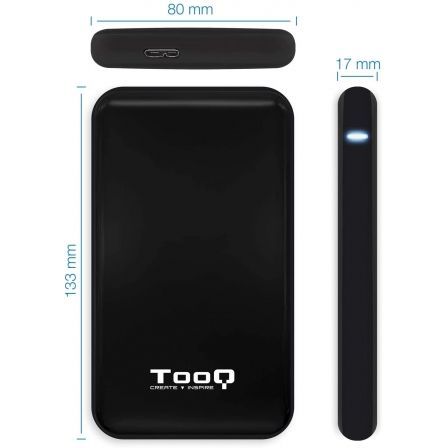 Caja Externa para Disco Duro de 2.5' TooQ TQE-2528B/ USB 3.1/ Sin tornillos Caja Externa para Disco Duro de 2.5' TooQ TQE-2528B/ USB 3.1/ Sin tornillos