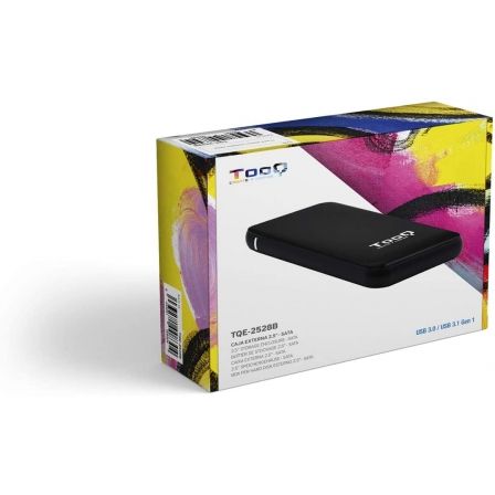 Caja Externa para Disco Duro de 2.5' TooQ TQE-2528B/ USB 3.1/ Sin tornillos Caja Externa para Disco Duro de 2.5' TooQ TQE-2528B/ USB 3.1/ Sin tornillos
