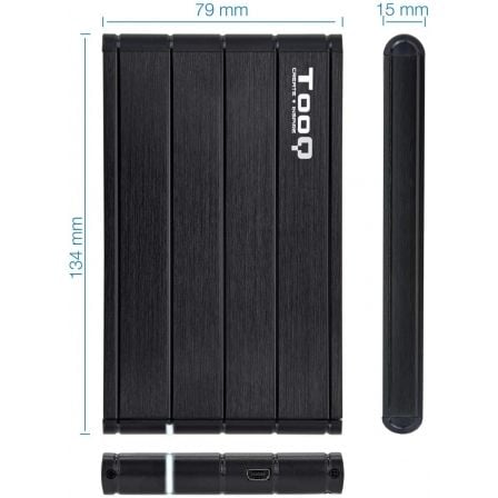 Caja Externa para Disco Duro de 2.5' TooQ TQE-2530B/ USB 3.1 Caja Externa para Disco Duro de 2.5' TooQ TQE-2530B/ USB 3.1