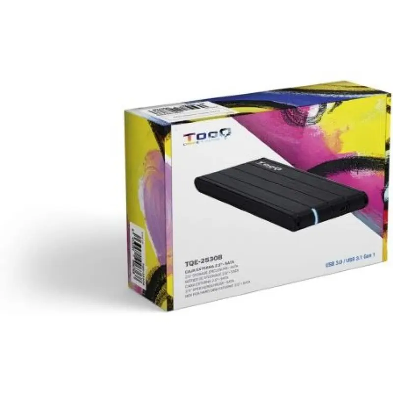 Caja Externa para Disco Duro de 2.5' TooQ TQE-2530B/ USB 3.1 Caja Externa para Disco Duro de 2.5' TooQ TQE-2530B/ USB 3.1
