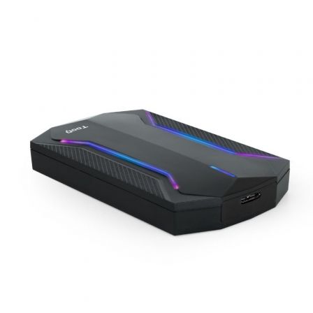 Caja Externa Gaming para Disco Duro de 2.5' TooQ TQE-2599RGB/ USB 3.1/ Sin tornillos Caja Externa Gaming para Disco Duro de 2.5' TooQ TQE-2599RGB/ USB 3.1/ Sin tornillos