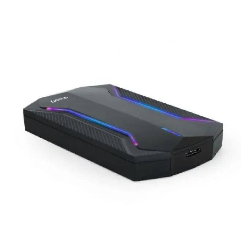 Caja Externa Gaming para Disco Duro de 2.5' TooQ TQE-2599RGB/ USB 3.1/ Sin tornillos Caja Externa Gaming para Disco Duro de 2.5' TooQ TQE-2599RGB/ USB 3.1/ Sin tornillos