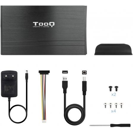 Caja Externa para Disco Duro de 3.5' TooQ TQE-3520B/ USB 2.0 Caja Externa para Disco Duro de 3.5' TooQ TQE-3520B/ USB 2.0