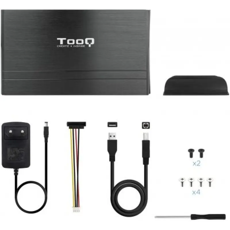 Caja Externa para Disco Duro de 3.5' TooQ TQE-3520B/ USB 2.0 Caja Externa para Disco Duro de 3.5' TooQ TQE-3520B/ USB 2.0