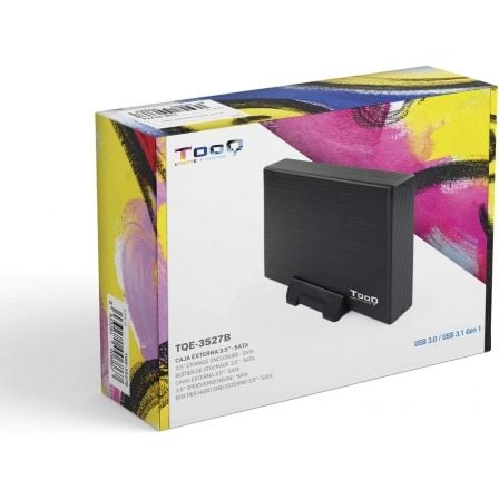 Caja Externa para Disco Duro de 3.5' TooQ TQE-3527B/ USB 3.1 Caja Externa para Disco Duro de 3.5' TooQ TQE-3527B/ USB 3.1