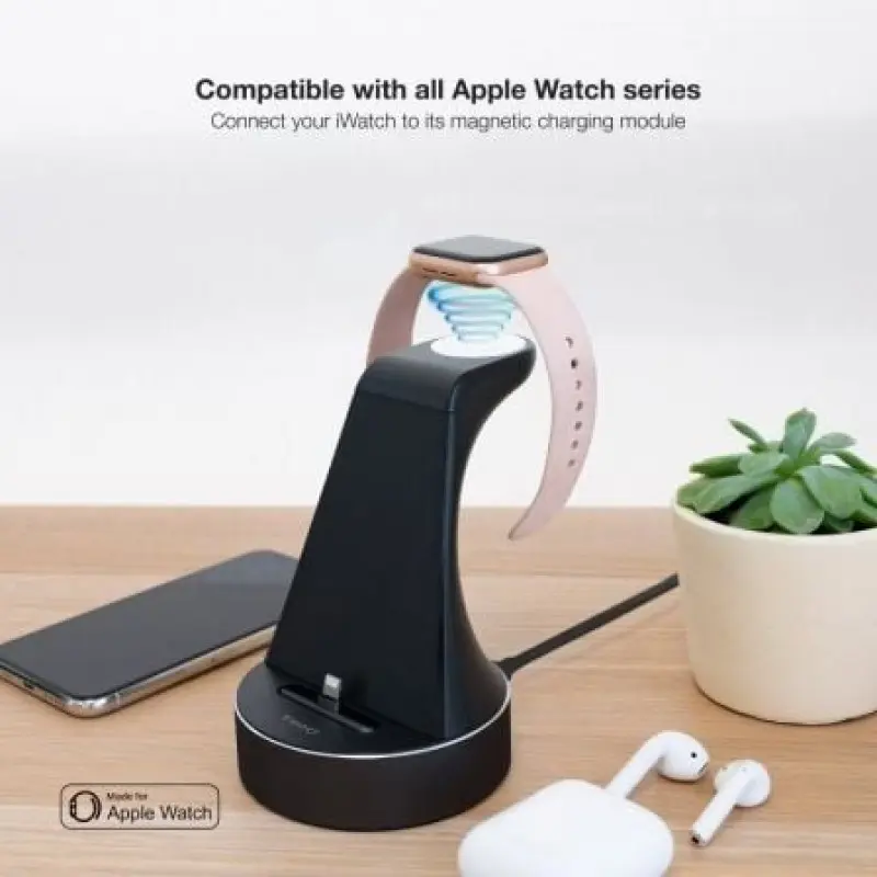 Base de Carga Inalámbrica para Apple Watch y iPhone TooQ TQCD02L Base de Carga Inalámbrica para Apple Watch y iPhone TooQ TQCD02L