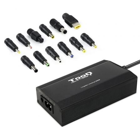 Cargador de Portátil TooQ TQLC-100BS01M/ 100W/ Manual/ 12 Conectores/ Voltaje 12-24V/ 1 USB Cargador de Portátil TooQ TQLC-100BS01M/ 100W/ Manual/ 12 Conectores/ Voltaje 12-24V/ 1 USB