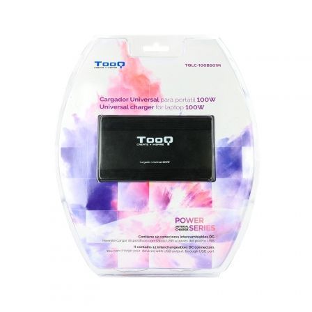 Cargador de Portátil TooQ TQLC-100BS01M/ 100W/ Manual/ 12 Conectores/ Voltaje 12-24V/ 1 USB Cargador de Portátil TooQ TQLC-100BS01M/ 100W/ Manual/ 12 Conectores/ Voltaje 12-24V/ 1 USB