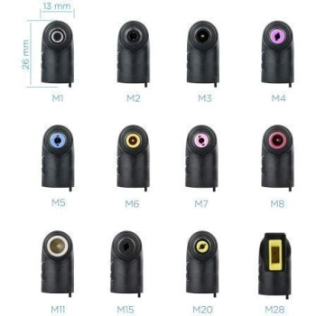 Cargador de Portátil TooQ TQLC-90BS02AT/ 90W/ Automático/ 12 Conectores/ Voltaje 12-20V/ 1 USB Cargador de Portátil TooQ TQLC-90BS02AT/ 90W/ Automático/ 12 Conectores/ Voltaje 12-20V/ 1 USB