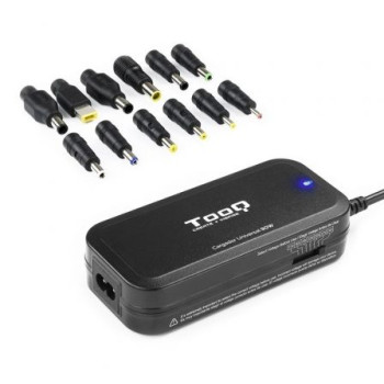 Cargador de Portátil TooQ TQLC-90BS02M/ 90W/ Manual/ 12 Conectores/ Voltaje 15-24V/ 1 USB Cargador de Portátil TooQ TQLC-90BS02M/ 90W/ Manual/ 12 Conectores/ Voltaje 15-24V/ 1 USB