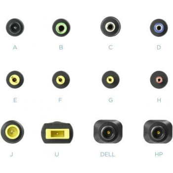 Cargador de Portátil TooQ TQLC-90BS02M/ 90W/ Manual/ 12 Conectores/ Voltaje 15-24V/ 1 USB Cargador de Portátil TooQ TQLC-90BS02M/ 90W/ Manual/ 12 Conectores/ Voltaje 15-24V/ 1 USB