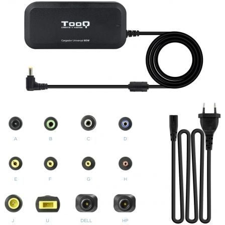Cargador de Portátil TooQ TQLC-90BS02M/ 90W/ Manual/ 12 Conectores/ Voltaje 15-24V/ 1 USB Cargador de Portátil TooQ TQLC-90BS02M/ 90W/ Manual/ 12 Conectores/ Voltaje 15-24V/ 1 USB