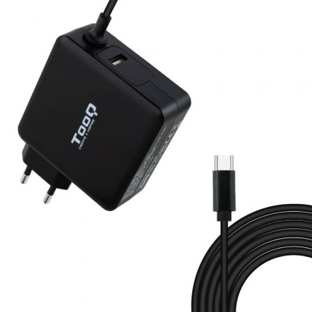 Cargador de Portátil TooQ TQLC-USBC90PD USB Tipo-C/ 90W/ Automático/ Voltaje 5-20V/ 1x USB Tipo-C Cargador de Portátil TooQ TQLC-USBC90PD USB Tipo-C/ 90W/ Automático/ Voltaje 5-20V/ 1x USB Tipo-C