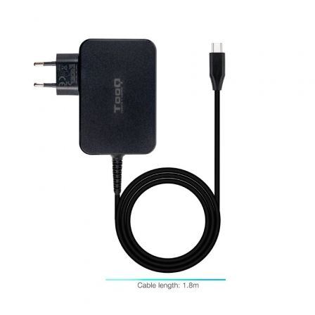 Cargador de Portátil TooQ TQLC-USBCGAN90PD USB Tipo-C/ 90W/ Automático/ Voltaje 5-20V Cargador de Portátil TooQ TQLC-USBCGAN90PD USB Tipo-C/ 90W/ Automático/ Voltaje 5-20V