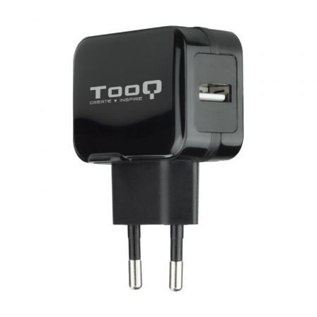 Cargador de Pared TooQ TQWC-1S01/ 1xUSB/ 12W/ Negro Cargador de Pared TooQ TQWC-1S01/ 1xUSB/ 12W/ Negro