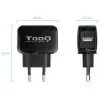 Cargador de Pared TooQ TQWC-1S01/ 1xUSB/ 12W/ Negro Cargador de Pared TooQ TQWC-1S01/ 1xUSB/ 12W/ Negro