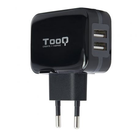Cargador de Pared TooQ TQWC-1S02/ 2xUSB/ 17W Cargador de Pared TooQ TQWC-1S02/ 2xUSB/ 17W