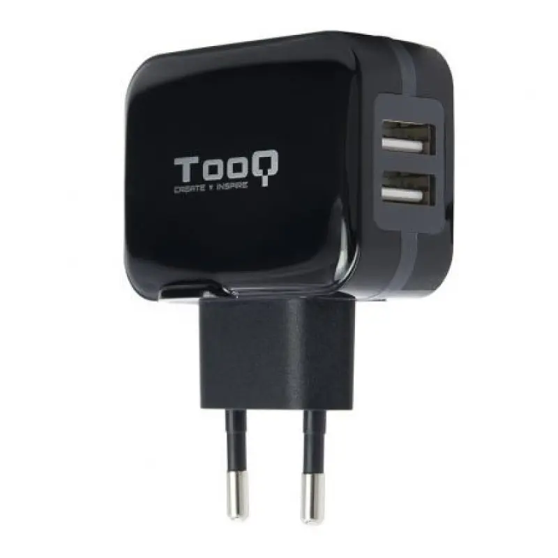 Cargador de Pared TooQ TQWC-1S02/ 2xUSB/ 17W Cargador de Pared TooQ TQWC-1S02/ 2xUSB/ 17W