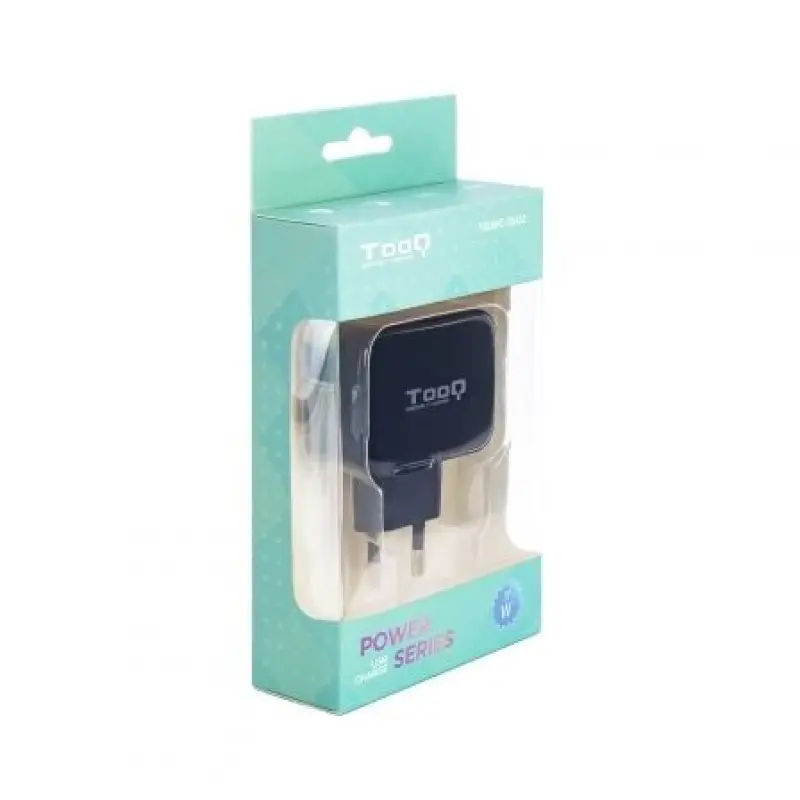 Cargador de Pared TooQ TQWC-1S02/ 2xUSB/ 17W Cargador de Pared TooQ TQWC-1S02/ 2xUSB/ 17W