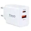 Cargador de Pared TooQ TQWC-2SC04WT/ 1xUSB Tipo-C/ 1xUSB/ 20W Cargador de Pared TooQ TQWC-2SC04WT/ 1xUSB Tipo-C/ 1xUSB/ 20W