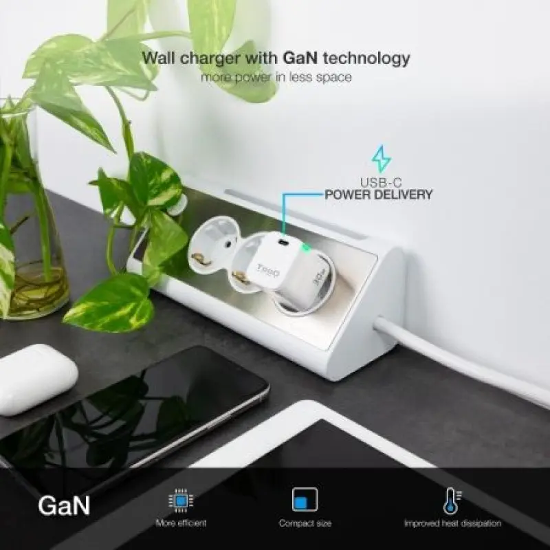 Cargador Gan de Pared TooQ TQWC-GANPD30WT/ 1xUSB Tipo-C/ 30W Cargador Gan de Pared TooQ TQWC-GANPD30WT/ 1xUSB Tipo-C/ 30W