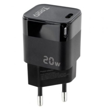 Cargador de Pared TooQ TQWC-PD20/ 1xUSB Tipo-C/ 20W Cargador de Pared TooQ TQWC-PD20/ 1xUSB Tipo-C/ 20W