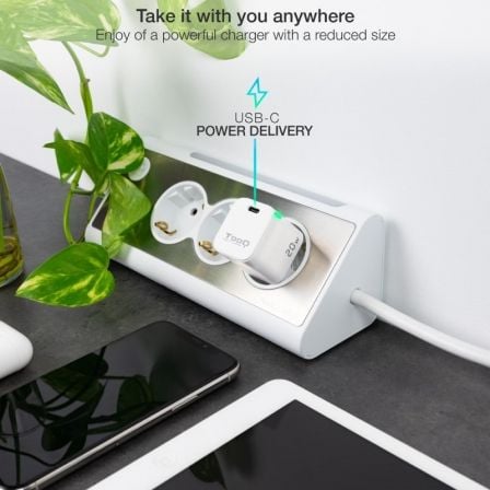 Cargador de Pared TooQ TQWC-PD20WT/ 1xUSB Tipo-C/ 20W/ Blanco Cargador de Pared TooQ TQWC-PD20WT/ 1xUSB Tipo-C/ 20W/ Blanco