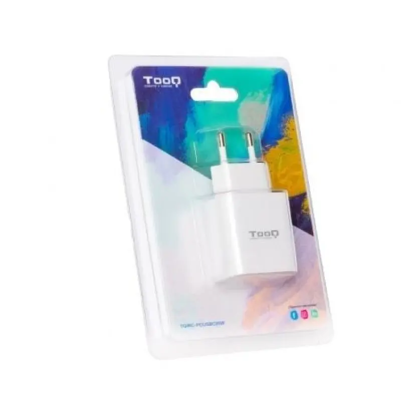 Cargador de Pared TooQ TQWC-PDUSBC20W/ 1xUSB Tipo-C/ 20W Cargador de Pared TooQ TQWC-PDUSBC20W/ 1xUSB Tipo-C/ 20W