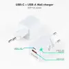 Cargador de Pared TooQ TQWC-QCPD20WT/ 1xUSB-Tipo C/ 1x USB/ 20W/ Blanco