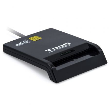 Lector de DNI TooQ TQR-211B/ USB Tipo-C/ Negro Lector de DNI TooQ TQR-211B/ USB Tipo-C/ Negro