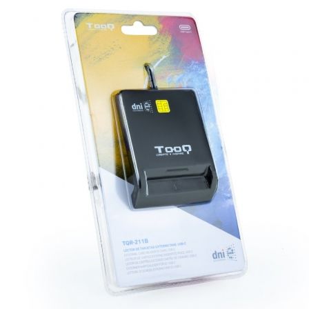 Lector de DNI TooQ TQR-211B/ USB Tipo-C/ Negro Lector de DNI TooQ TQR-211B/ USB Tipo-C/ Negro