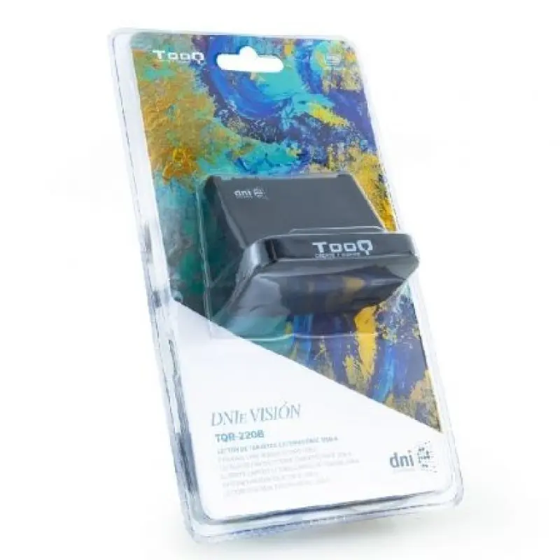Lector de DNI TooQ TQR-220B/ USB 2.0/ Negro Lector de DNI TooQ TQR-220B/ USB 2.0/ Negro