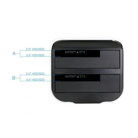 Docking Station para Discos Duros TooQ TQDS-802BW Docking Station para Discos Duros TooQ TQDS-802BW