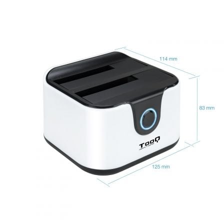 Docking Station para Discos Duros TooQ TQDS-802BW Docking Station para Discos Duros TooQ TQDS-802BW