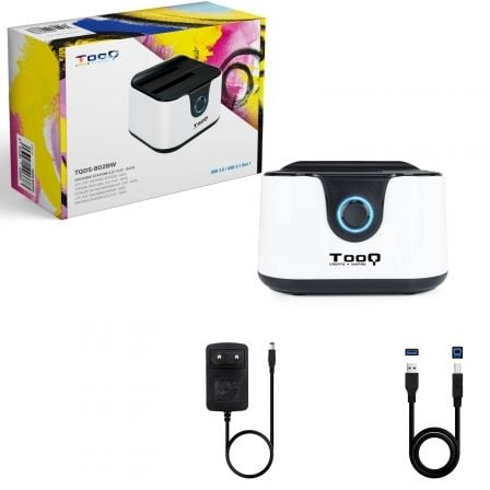 Docking Station para Discos Duros TooQ TQDS-802BW Docking Station para Discos Duros TooQ TQDS-802BW