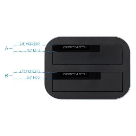 Docking Station para Discos Duros TooQ TQDS-805G Docking Station para Discos Duros TooQ TQDS-805G