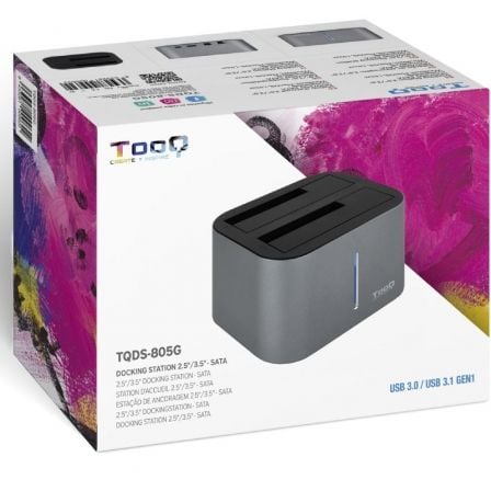 Docking Station para Discos Duros TooQ TQDS-805G Docking Station para Discos Duros TooQ TQDS-805G