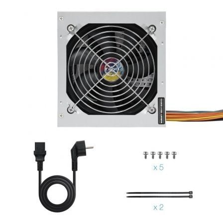 Fuente de Alimentación TooQ TQAPOLO-500SP/ 500W/ Ventilador 12cm Fuente de Alimentación TooQ TQAPOLO-500SP/ 500W/ Ventilador 12cm