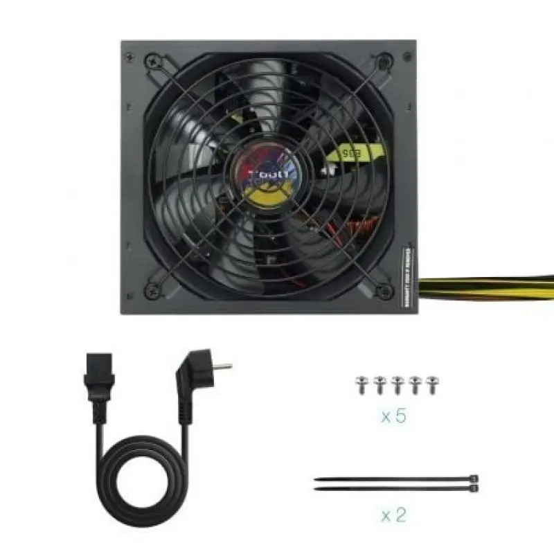 Fuente de Alimentación TooQ TQAPOLO-600SP/ 600W/ Ventilador 14cm Fuente de Alimentación TooQ TQAPOLO-600SP/ 600W/ Ventilador 14cm