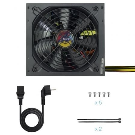 Fuente de Alimentación TooQ TQAPOLO-650SP/ 650W/ Ventilador 14cm Fuente de Alimentación TooQ TQAPOLO-650SP/ 650W/ Ventilador 14cm