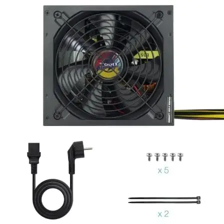 Fuente de Alimentación TooQ TQAPOLO-650SP/ 650W/ Ventilador 14cm Fuente de Alimentación TooQ TQAPOLO-650SP/ 650W/ Ventilador 14cm