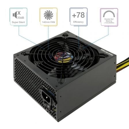 Fuente de Alimentación TooQ TQAPOLO-700SP/ 700W/ Ventilador 14cm Fuente de Alimentación TooQ TQAPOLO-700SP/ 700W/ Ventilador 14cm