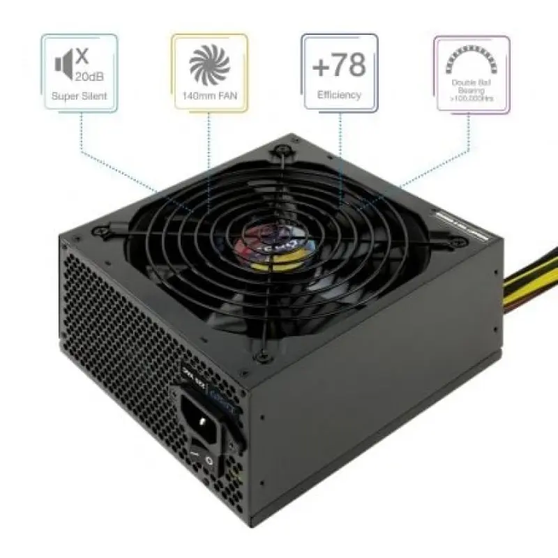 Fuente de Alimentación TooQ TQAPOLO-700SP/ 700W/ Ventilador 14cm Fuente de Alimentación TooQ TQAPOLO-700SP/ 700W/ Ventilador 14cm