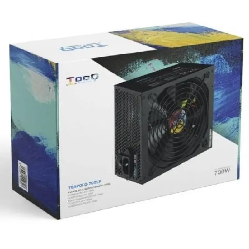 Fuente de Alimentación TooQ TQAPOLO-700SP/ 700W/ Ventilador 14cm Fuente de Alimentación TooQ TQAPOLO-700SP/ 700W/ Ventilador 14cm