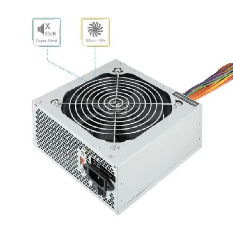 Fuente de Alimentación TooQ TQEP-500S-INT/ 500W/ Ventilador 12cm Fuente de Alimentación TooQ TQEP-500S-INT/ 500W/ Ventilador 12cm