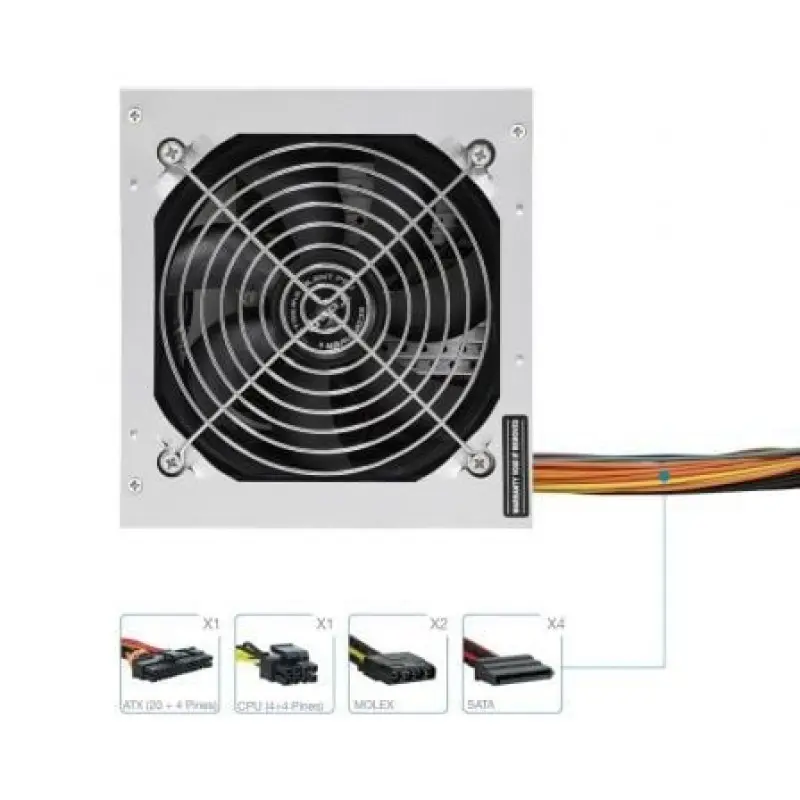 Fuente de Alimentación TooQ TQEP-500S-INT/ 500W/ Ventilador 12cm Fuente de Alimentación TooQ TQEP-500S-INT/ 500W/ Ventilador 12cm